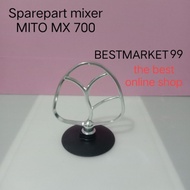 SPAREPART MIXER MITO MX700 / MX 700 WHISK MIXER / BEATER / DOUGH HOOK