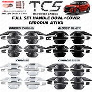 TCS PERODUA ATIVA CAR DOOR HANDLE BOWL DOOR HANDLE COVER GARNISH ACCESSORIES
