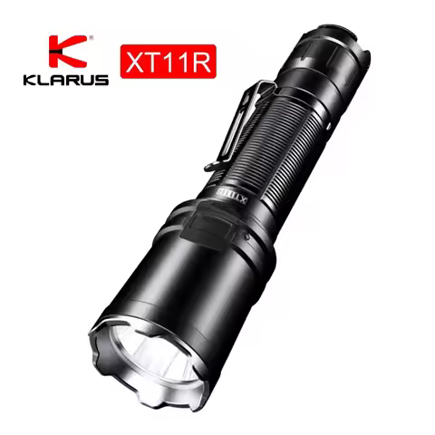 Klarus XT11R Powerful Tactical Flashlight LUMINUS SST-40 1300lm 18650 Rechargeable Torch Light with 