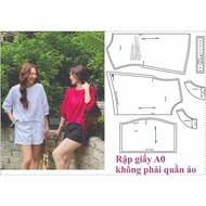 A0 paper drafting code 1768 - Shirt drafting