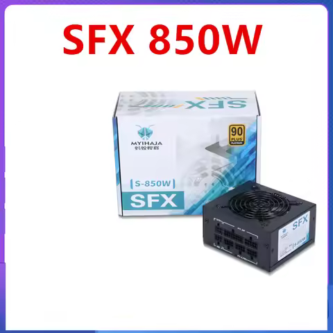 New SFX Power Supply For MYIHAJA ITX 90Plus Platinum 500W 600W 750W 850W Power Supply S-500W S-600W 