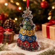 Dumbbell Weight Plate Christmas Ornament Designed For Fitness Lovers Adds A Gym Inspired Touch M1Q8