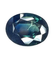 พลอย ไพลิน เเท้. ไพลิน ดิบ. พร้อมใบเซอร์. 4.25การัต(cts) Natural Blue Sapphire (Unheated). พลอยแท้. 