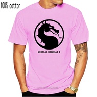 men t shirt cotton Mortal Kombat X Dragon Seal Game Logo Licensed Adult T-Shirt Stylish Custom Tee Shirt