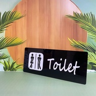 YS ACRYLIC SIGN TOILET SIGNAGE ACRYLIC TOILET CUSTOM