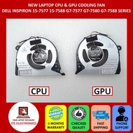 NEW DELL INSPIRON 15-7577 15-7588 G7-7577 G7-7580 G7-7588  SERIES LAPTOP CPU &GPU COOLING FAN