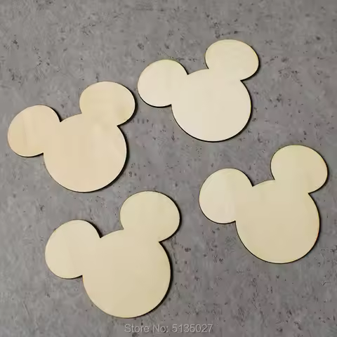 Mouse Laser Cut Unfinished Wood Shapes