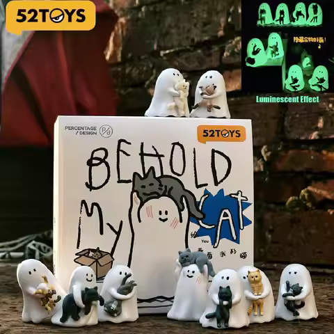 【In Stock】52TOYS Ghody Behold My Cat Series Mini Figures Blind Box Mystery Box Fun Office Desktop De