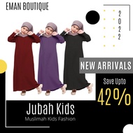 ReadyStock Jubah Kids - Muslimah Kids Fashion - Size Pain Front Zip