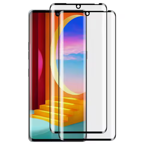 2/4Pcs 3D Curved Full Cover Tempered Glass For LG Velvet / LG G9 LM-G900N 5G LG Wing 5G Screen Prote