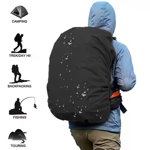 20-80L Adjustable Waterproof Dustproof Backpack Sport Hiking Cover Bag Shoulder Rain Outdoor Ultrali