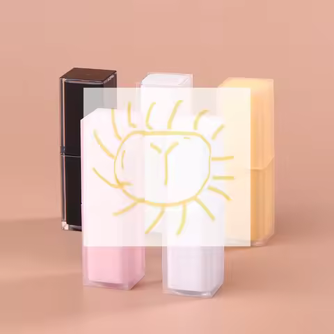 1pcs 3.6g Square Buckle Lipstick Tube Empty Lip Balm Tubes Lip Gloss Travel Makeup Packaging Self Ma