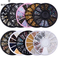 Born Pretty  Rhinestone Small Irregular Beads Mixed Color Stone Manicuring 3D Nail Art Decoration In