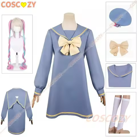 KAngel Cosplay Needy Girl Overdose Ame Chan Cosplay Costume Wig Dress Hat Socks Outfit Anime Game Wo