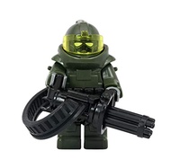 Modern Brick Warfare Custom Juggernaut Warzone Minigun Soldier Minifigure