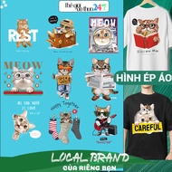 [Ironed, heat pressed image] Ironed Cat 8 image for children