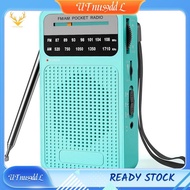 [UTnus9ddL] AM FM Pocket Radio Portable Radio Transistor Radio with Loudspeaker Green