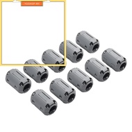 【YOSHOP⭐】10 Pack Ferrite Ring Core Grey Clip-On Ferrite Core Noise Suppressor Cable Clips