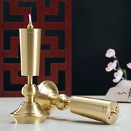 Direct Supply Copper Candle Oil Lamp Home Decorating the Temple Indoor Aromatherapy Light Body Copper Liquid Oil Lamp De