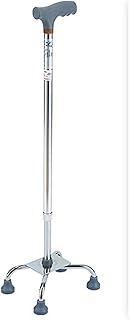 Adjustable Cane for Men Women,Lightweight Sturdy Elderly Offset Walking Stick,Suitable for Seniors &amp; Handicap Four-legged crutches Fashionable