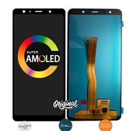 Lcd Samsung A750 A7 2018 Original Super Amoled Fullset Touchscreen Ori