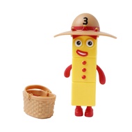 12cm Spring Outing Numberblocks No.3 Action Figure Pvc Statue Collection Model Educational Toy Speci
