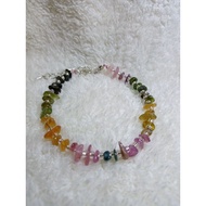 s925碧玺手链（可调节）s925 tourmaline bracelet (adjustable)