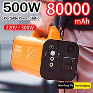 500W 220V 80000mAh Portable Power Station Generator Lifepo4 Battery Outdoor Camping Charger Emergenc