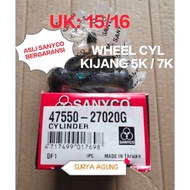 WHEEL CYLINDER 13/16 REAR BRAKE BOX SIZE 13/16 TOYOTA KIJANG 5K ORIGINAL SANYCO 7K/ WITH WARRANTY