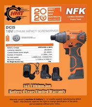 NFK DCI5 CORDLESS BRUSHLESS IMPACT DRIVER (16V) FULLSET