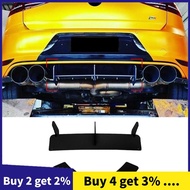 for Golf 7R Golf 7 R 2013-2016 Glossy Black Rear Bumper Diffuser Splitter Spoiler Fins Trim