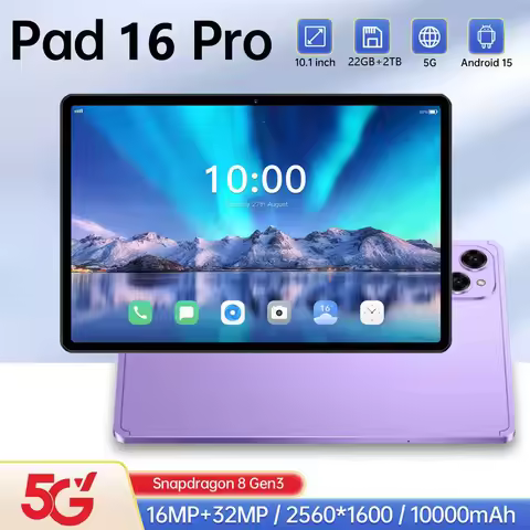 Original Pad 16 Pro Global Version Tablets 10.1" Android 15 10000mAh Tab 5G Dual Sim 22GB+2TB WIFI C