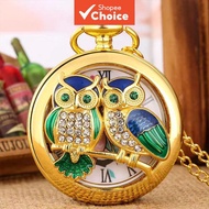 Vintage Pocket Watch Quartz Chain Romantic Anniversary Gift For Him Collectible