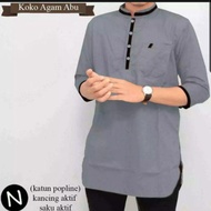 Koko Cowok Dewasa 2022 Baju Muslim Dewasa Laki Laki BAJU KOKO AGAM Pakaian Fashion Kemeja Muslim Pri