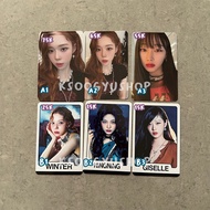 Aespa Drama TC Trading Card Winter Giselle Ning Unsealed PC Photocard Official Selca Concept A B
