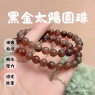 [Fu Selection shop Fu shop] Black Gold Sun Round Beads