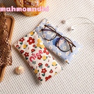 MAHMOUNDKI Glasses Bag, Cartoon Printed Portable Glasses Box, Unisex Storege  PU Leather Sunglasses