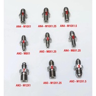 Part-3 Stainless Steel Brake Adapter, AN3 AN4 To M8x1 M8x1.25 M12x1 M12x1.25 M12x1.5
