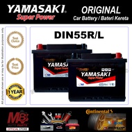 YAMASAKI DIN45R / DIN55R/L  [Car Battery | Bateri Kereta] Original Made in Korea