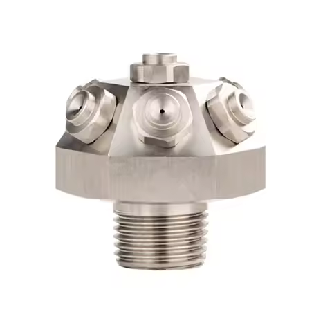 XWT Type Medium and High Pressure Multiple Superfine Water Mist Nozzle Fire Jet Spray Nozzle, 7 Tips