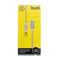 (QC 3.0) ORIGINAL budi M8J172M 1.0m Durable Metal Spring 2.4A Micro USB Cable OPPO A37 A57 A71k A7 F