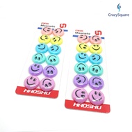 CSQUARE 12pcs Smiley Magnet for School and Office Use MX3012
