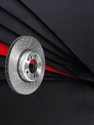 brembo | จานเบรคหลังแบบมีร่องและเจาะรูสำหรับ BMW 3 Series 4 Series M3/M4