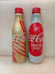 日本 可口可樂 250ml 250毫升 2016 里約 2020 東京 奧運 紀念瓶 曲線瓶 鋁瓶 兩瓶一組