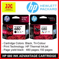HP 680 INK ORIGINAL BLACK &amp; COLOUR CARTRIDGES