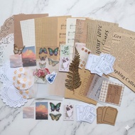 88744 Journal Kit Journaling Kit Vintage Aesthetic Contents 50++ Complete Items Scrapbook & Gift Dia
