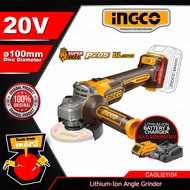 INGCO Cordless Angle Grinder 20V CAGLI21104 POWERSHARE -TOOLS FROM MARS- ICPT