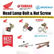 Head Lamp Bolt & Nut Screw Adjuster C70 EX5 CLASS WAVE100 WAVE125 FUTURE WAVE110 LAGENDA SRL LC135 Y