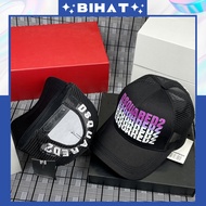 Dsquared2 Men's and Women's Fashion Button Mesh Cap, Dsquared2 Mesh Hat with Mesh MU134