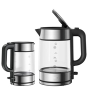 รับประกัน1ป  Xiaomi Electric Glass Kettle 2200W อุ่นวัสดุกระจกการรับป กาต้มน้ำแก้วXiaomi กาต้มน้ำในครัวเรือนปิดอัตโนมัติ Philips กาต้มน้ำไฟฟ้าแบบแก้วใส 1.7 ลิตร